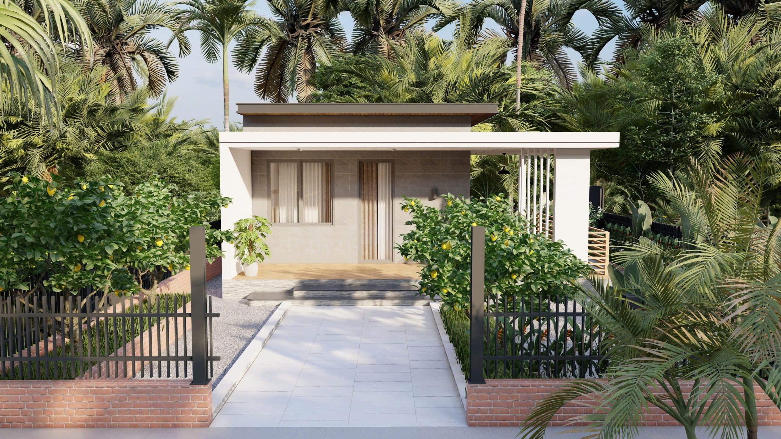 NHÀ CẤP 4 SÂN VƯỜN KIỂU NHẬT VẠN NGƯỜI MÊ TẠI KDC CÁT TƯỜNG PHÚ SINH | CÔNG TY XÂY DỰNG THUẬN NHÂN