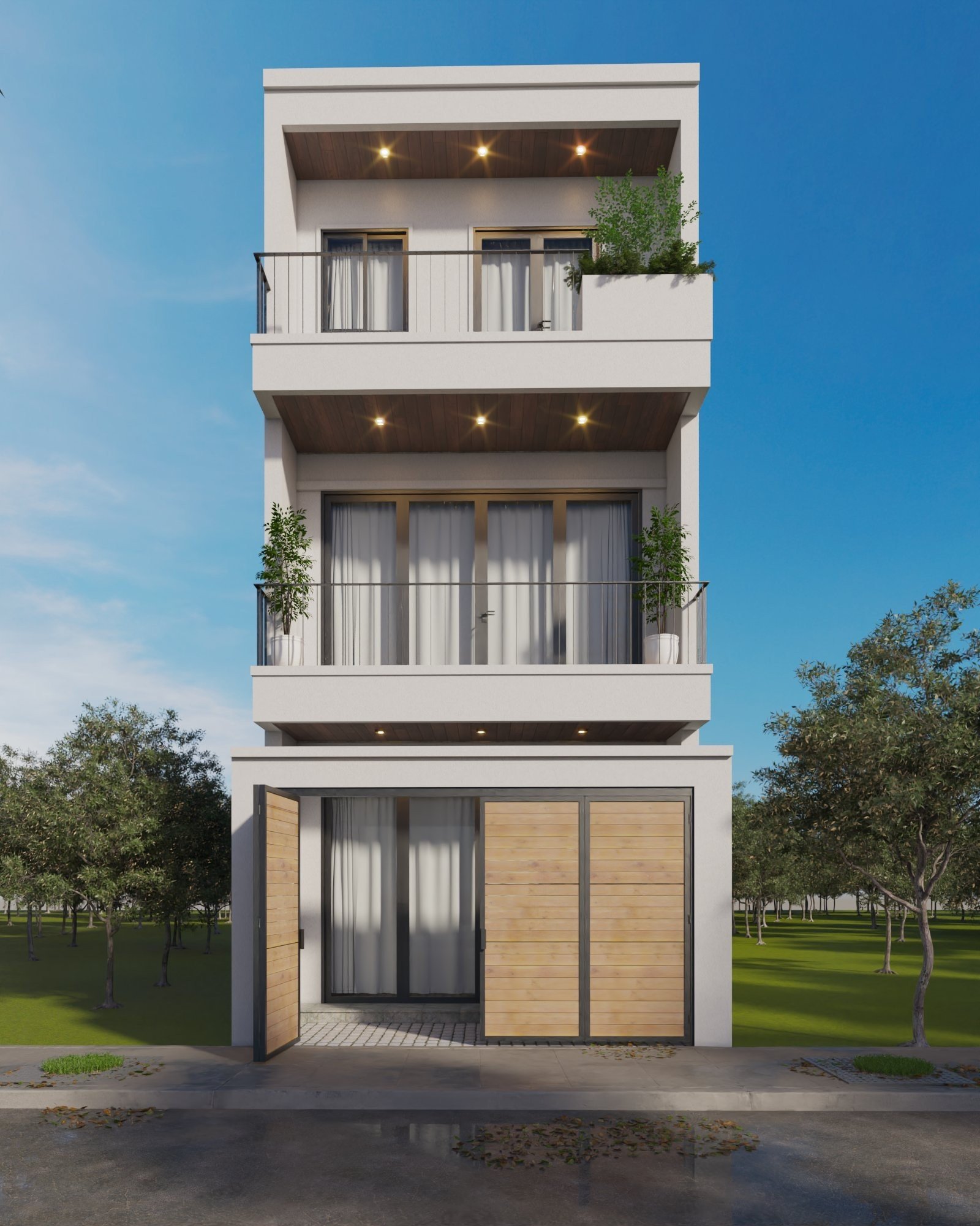NHÀ PHỐ 2 TẦNG TẠI KDC CÁT TƯỜNG PHÚ SINH - THI CÔNG TRỌN GÓI BỞI CÔNG TY XÂY DỰNG THUẬN NHÂN