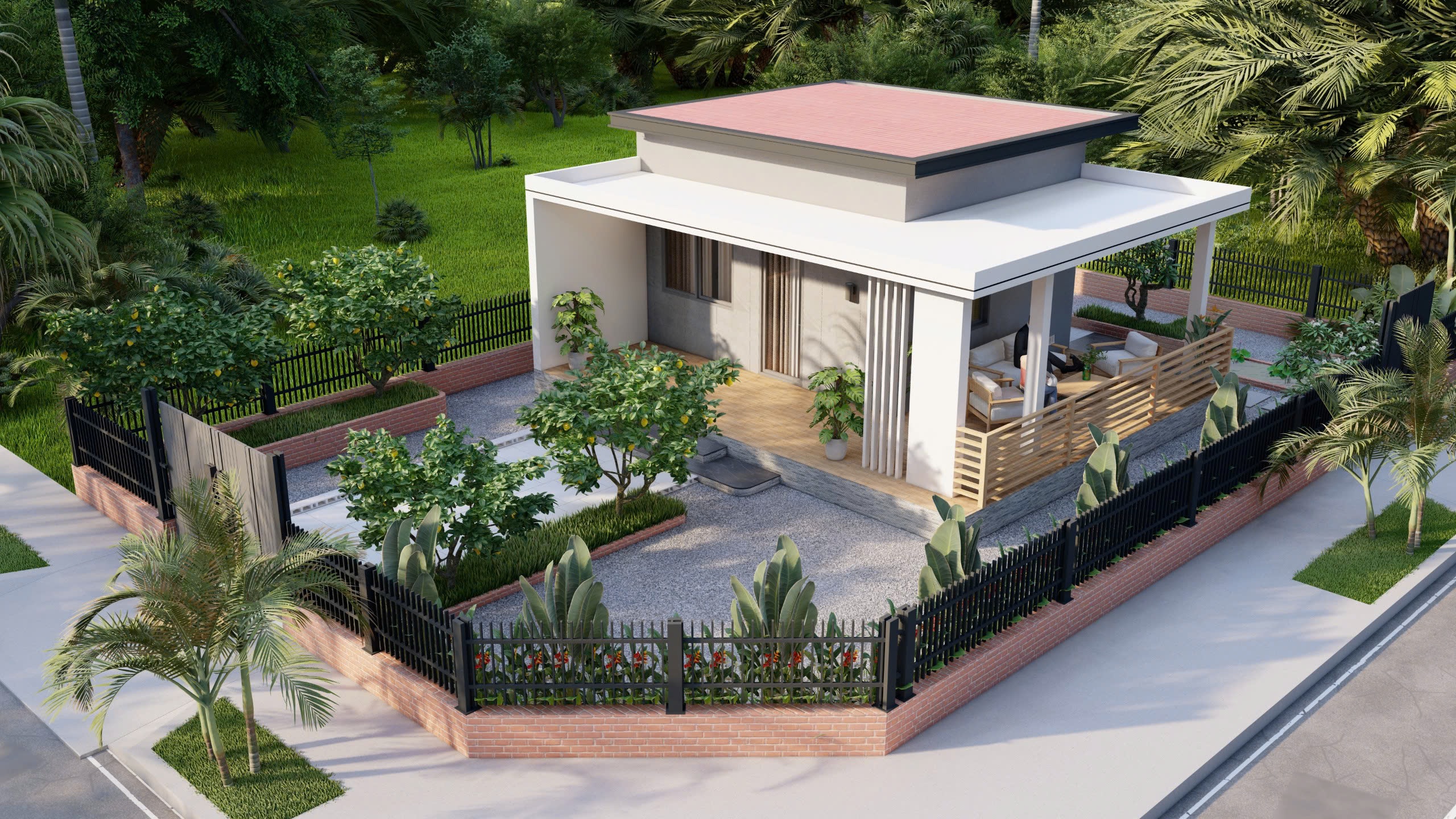 NHÀ CẤP 4 SÂN VƯỜN KIỂU NHẬT VẠN NGƯỜI MÊ TẠI KDC CÁT TƯỜNG PHÚ SINH | CÔNG TY XÂY DỰNG THUẬN NHÂN