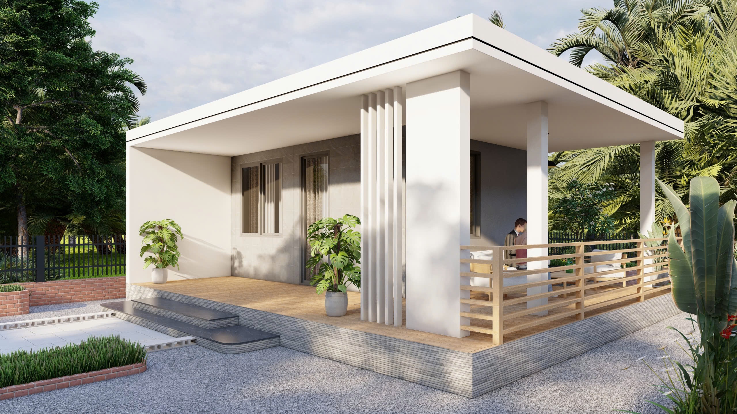 NHÀ CẤP 4 SÂN VƯỜN KIỂU NHẬT VẠN NGƯỜI MÊ TẠI KDC CÁT TƯỜNG PHÚ SINH | CÔNG TY XÂY DỰNG THUẬN NHÂN