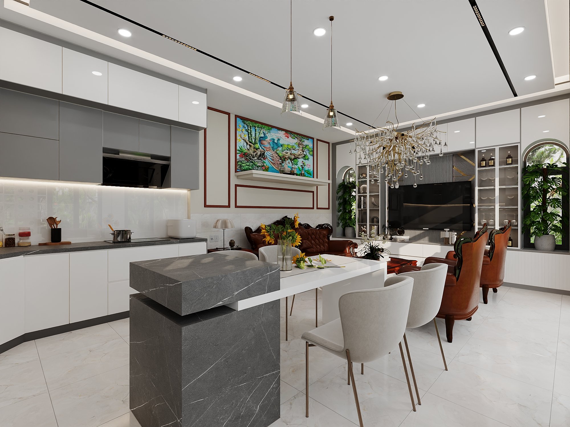 XÂY DỰNG TRỌN GÓI ĐỨC HÒA LONG AN - NHÀ MÁI NHẬT ĐẸP BỞI CÔNG TY XÂY DỰNG THUẬN NHÂN